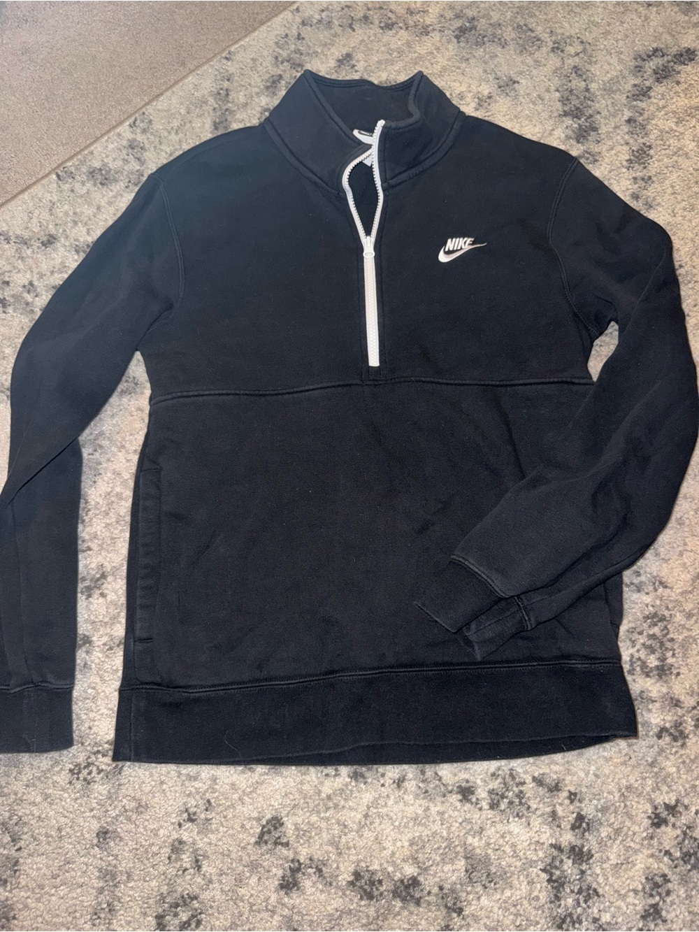 Nike Black Quarter-Zip Pullover Sweater